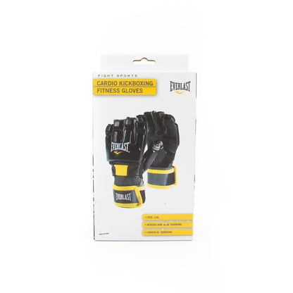 Kickboxing Gloves for Men & Women, L/XL, 5Oz – Black Heavy Bag & MMA Training